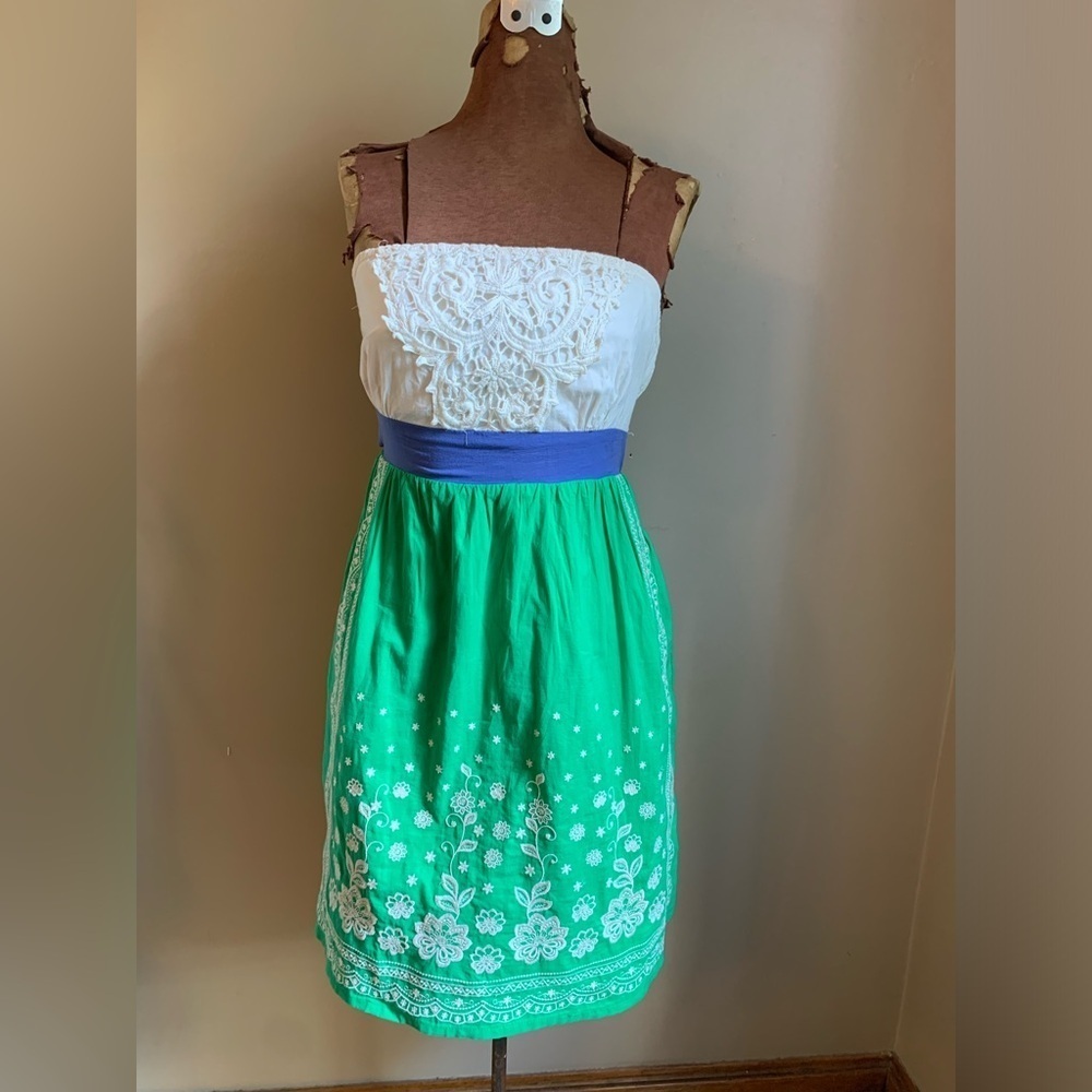 Flying tomato strapless dress, lace embroidered summer dress